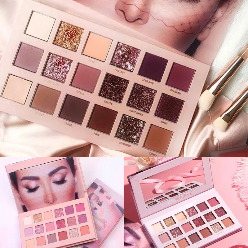 

INS Same Style 18 Colors Shimmer Matte Eye Shadow Pigment Makeup Pearl Metallic Long Lasting Glitter Eyeshadow Palette Makeup