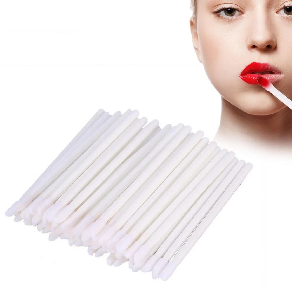 200Pcs pack Lip Brush Disposable Lip Gloss Lipstick Applicator Make Up Cosmetic Tool 7 Colors for 4