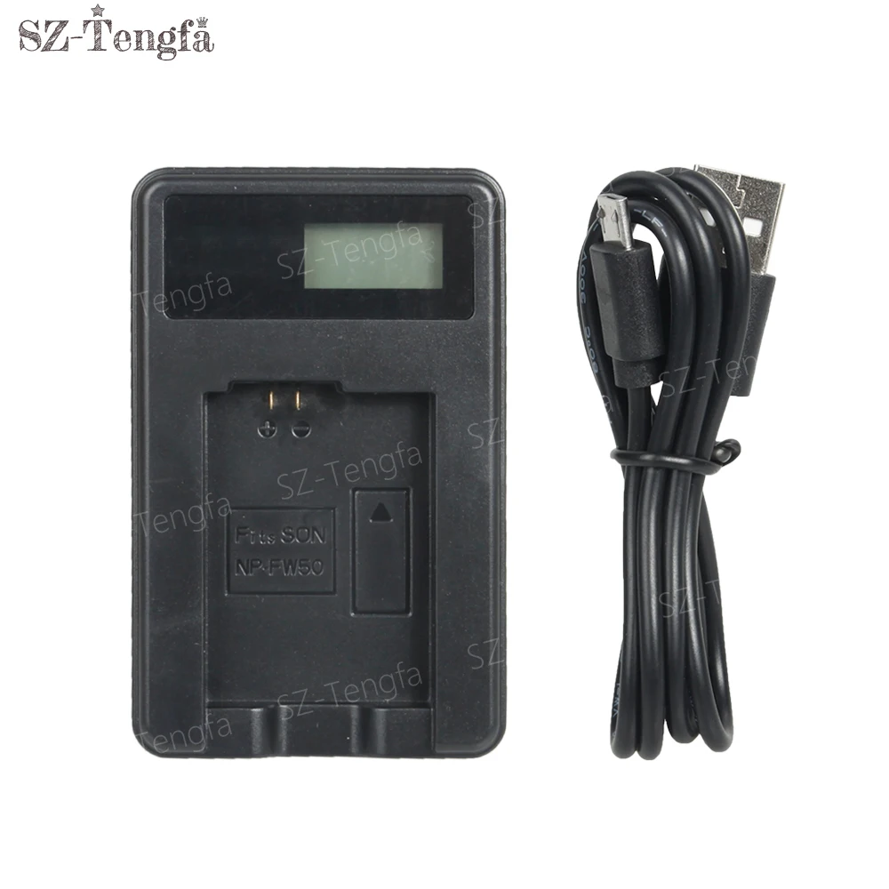 LCD USB cable charger NP FW50 For Sony NEX5 NEX7 A7 A7R II A5000 A6000