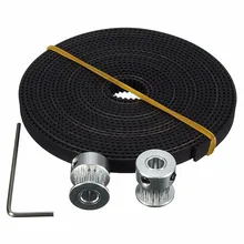 2 шт. 16 t ee T H GT2 шкив 16 т диаметр 5mm + 3Me T ERS GT2 синхронизации Бел T шириной 6mm для 3D прин T er RepRap Prusa
