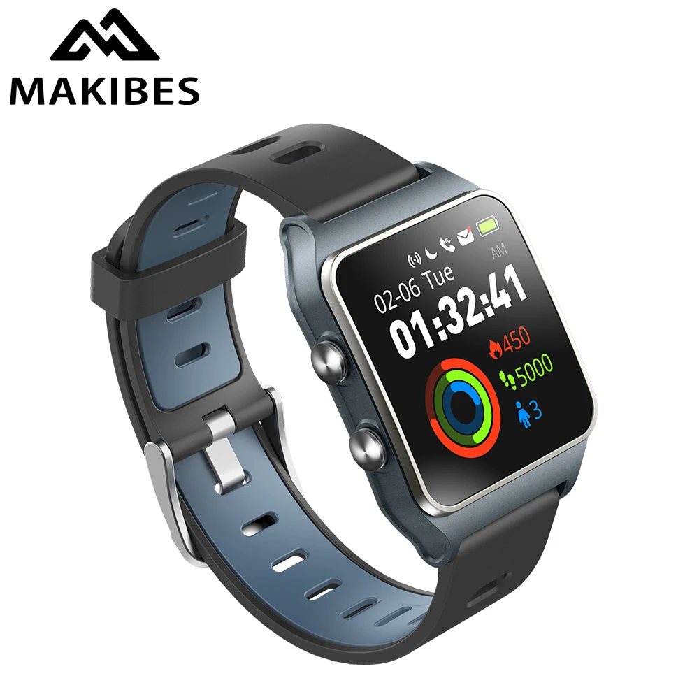 Kopen Gratis Band Strava BR3 GPS Slimme waaks SmartBand Polsbandje IP68 Waterdicht Kleur Screen Fitness tracker voor Xiaomi Telefoon MI8 IOS
