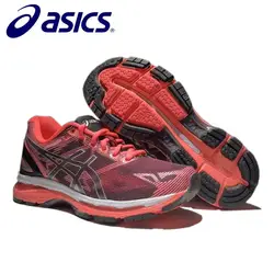 ASICS GEL-KAYANO 19 T750N-9093 2018 Оригинал Новое поступление официальный Asics Woemn's спортивная обувь удобная уличная спортивная