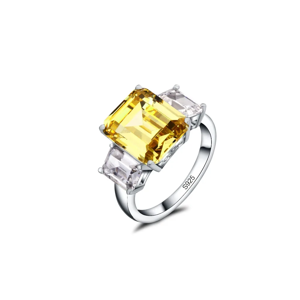 

New Fashion Nano Russian Emeralds Cut Ring 925 Solid Sterling Silver Set High Quality Best Brand Jewelry For Women Fine Jewelry