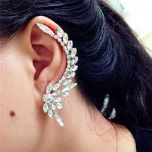 

Women Clip ROW Earrings siliver colors trendy woman high quality beads ear cuff earrings jewelry hot sale
