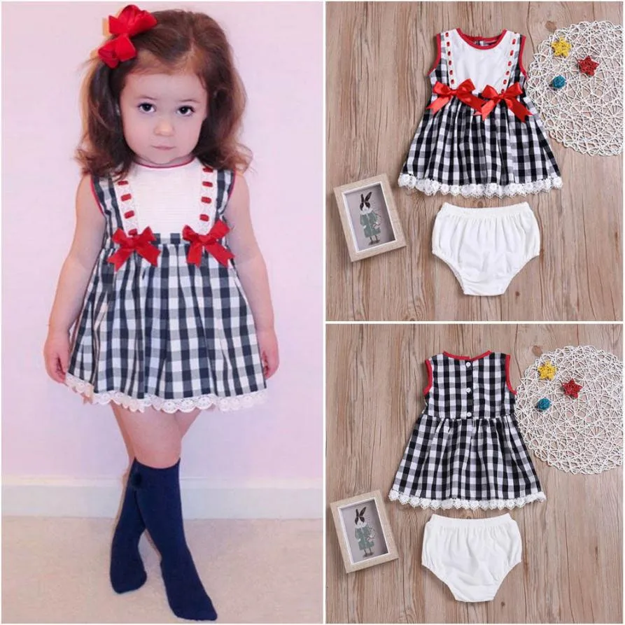 

Toddler Baby Girls Lattice Lace Tops Blouse Shorts Briefs Outfits Set Clothing Child Kids Summer Outfits