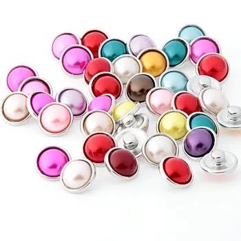 

New Arrival Cute Candy Colors Metal Press Button 12mm Snap Charm Small Size Snap Button Jewelry for Women DIY Jewelry Making