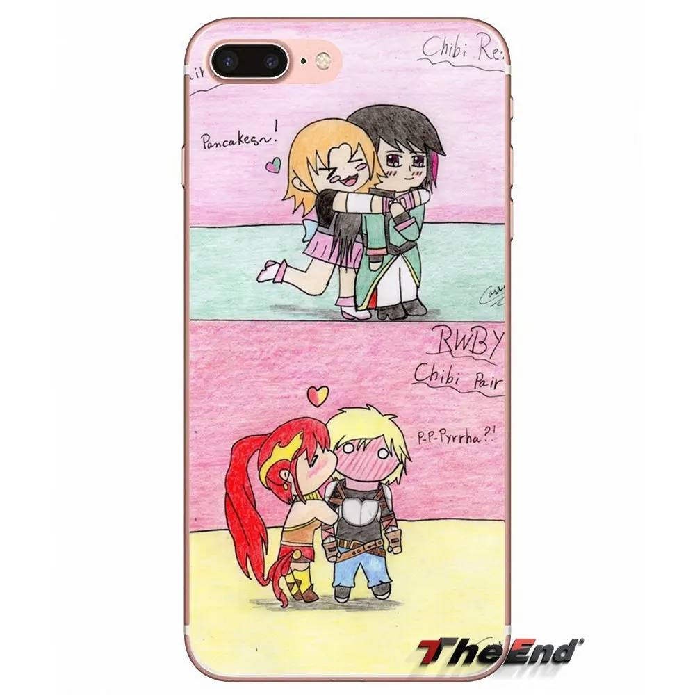 Для sony Xperia Z Z1 Z2 Z3 Z5 compact M2 M4 M5 E3 T3 XA Aqua LG G4 G5 G3 G2 Mini Cute RWBY CHIBI TPU Тонкий чехол для задней