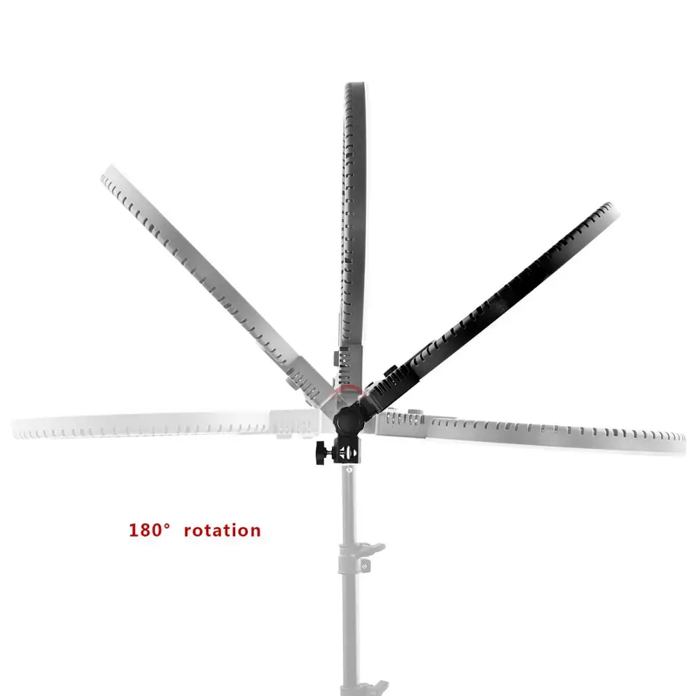 Fosoto фотографический светильник ing светодиодный кольцевой светильник батарея solt 3200 K-5600 K кольцевая лампа две Горячие туфли для камеры фото студия телефон видео