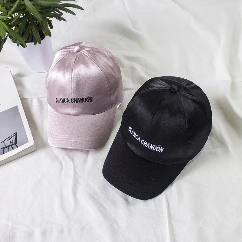 satin baseball cap