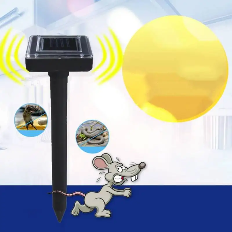 

1PCS Ultrasonic Solar Power Pest Animal Repeller Repellent Garden Bat Cat Dog #z