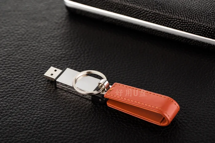 High-grade holster Leather key chain U Disk pen drive 4GB/8GB/16GB/32GB/64GB usb flash drive flash drive memory stick pen drive