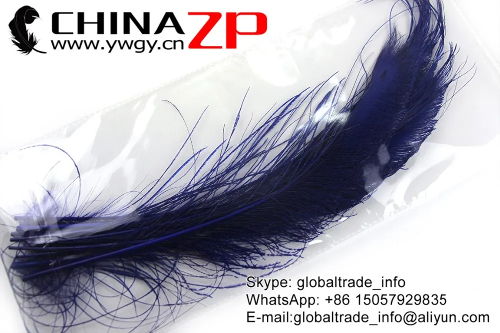 Royal Blue Peacock Sward Cut Feathers (1)