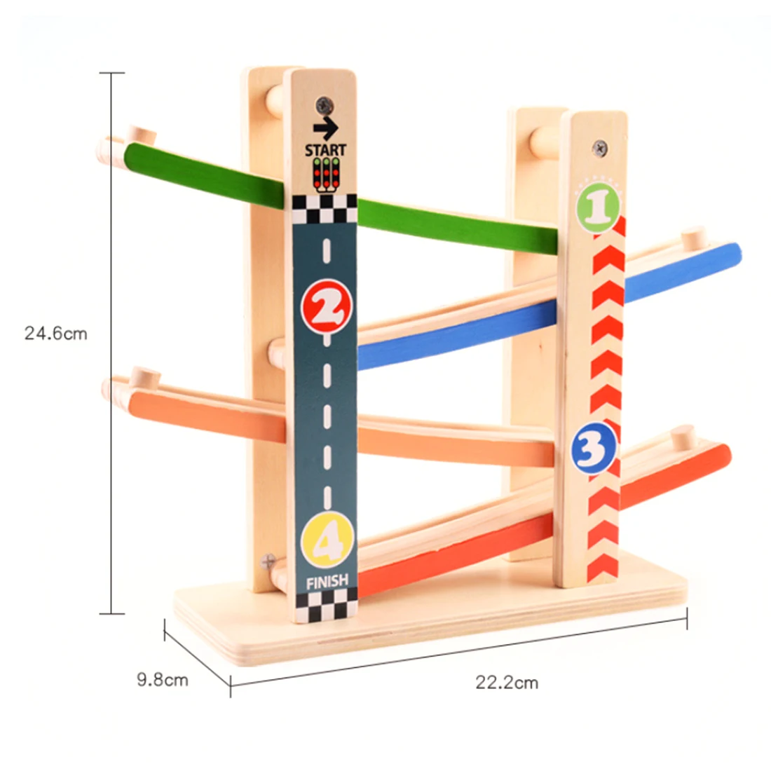 Игрушечные транспортные средства деревянный городской дорожный узор рампа гонщик трек инерционный раздвижной трек автомобиль игровой набор с 4 гонщиками игрушки для детей