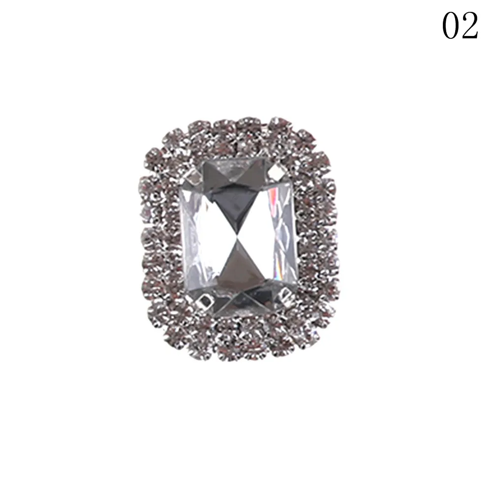 1Pcs High-Quality Shoe Clips Metal Rhinestone Alloy Glass Shoes Decoration Buckle Clip Fashion Shinning