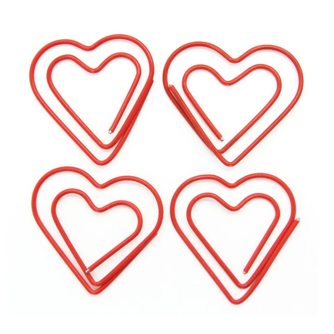 FangNymph Kawaii «любящее сердце» 10 шт./упак. металлический Материал Бумага зажим для изготовления обложек книг школьные канцелярские принадлежности
