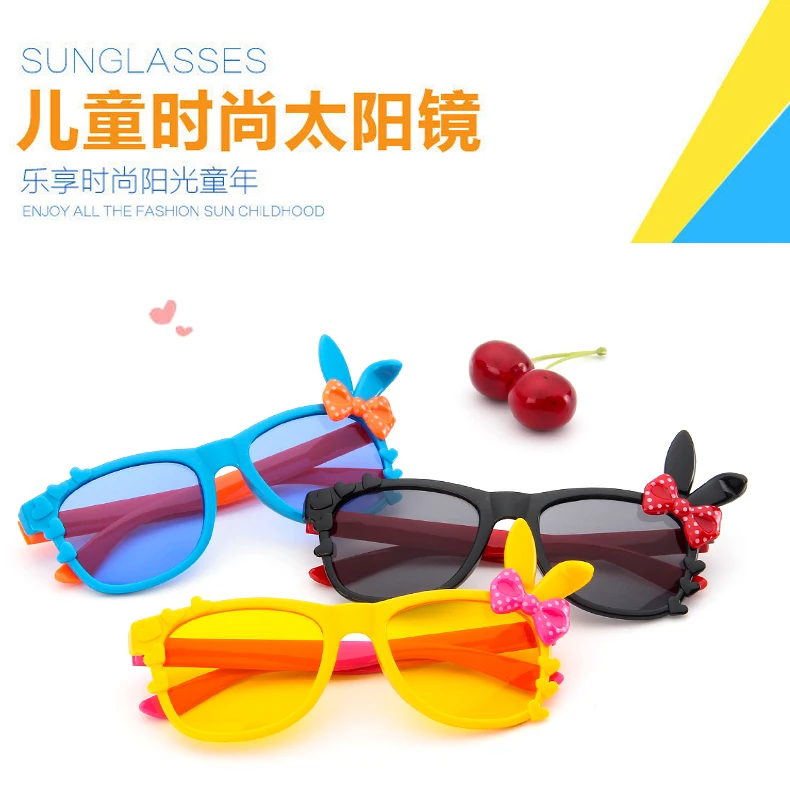 Новые модные квадратные милые детские солнцезащитные очки с мультяшным рисунком для девочек, детские защитные солнцезащитные очки UV400 oculos de sol infantil