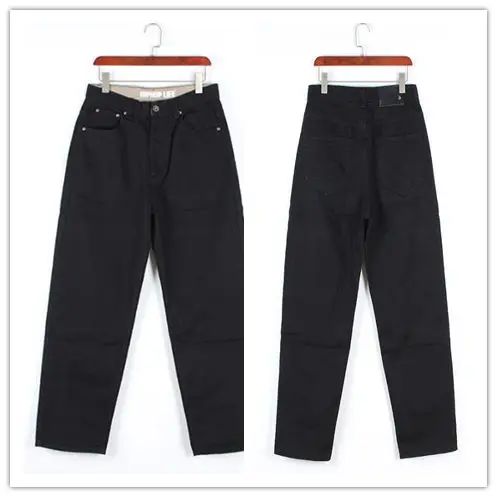 Модные Мешковатые стильные мужские джинсы хип-хоп свободные большие карманы Мальчики скейтборд рэп панк состаренные черные ковбойские брюки плюс размер 46