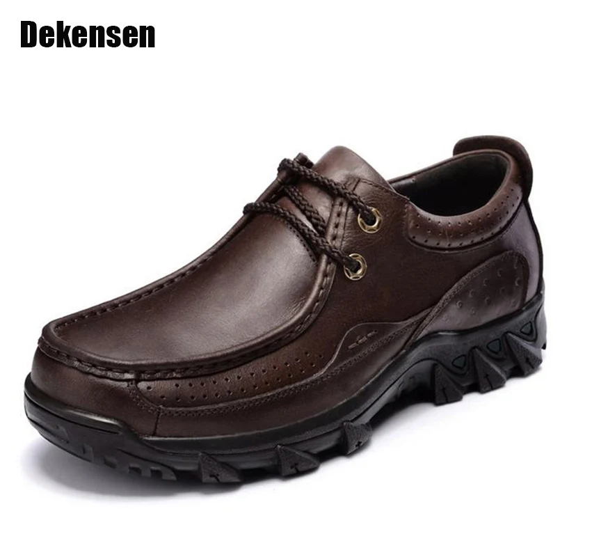 Dekensen Men Outdoor Casual Oxfords Shoes,High Quality Men's Genuine