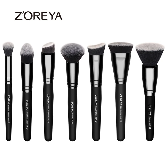 Zoreya Brand Makeup Brushes 7pcs With Unique Hair Type Classic