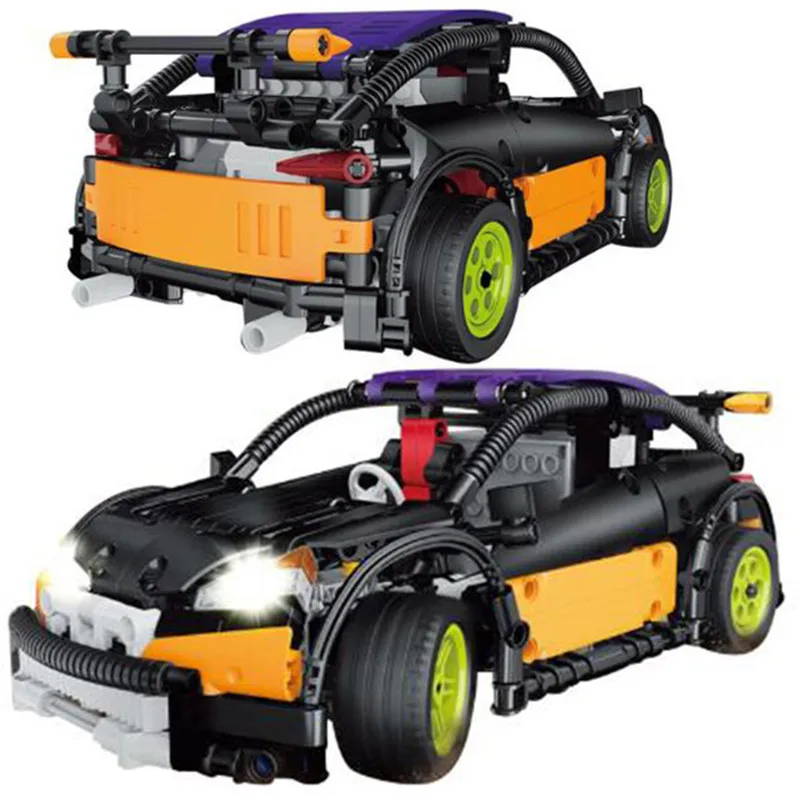 

640pcs Diy Technic Series Hatchback Type Remote Control RC Car MOC-6604 Blocks Compatible With Legoingly Brick Toys For Children