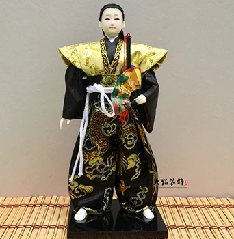 32 см японский самурай, японский воин, кукла из смолы, ручная работа, миниатюры, японский стиль, украшение для дома, ремесло, daming - Цвет: style 4