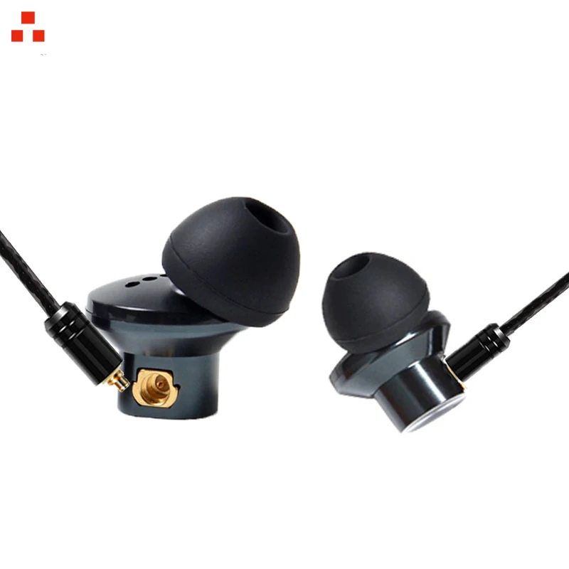

PIZEN ZS100 PRO In Ear Earphone Metal Earphone DJ HIFI Headset Earbud MMCX Earphone Silver with Microphone Silver cable