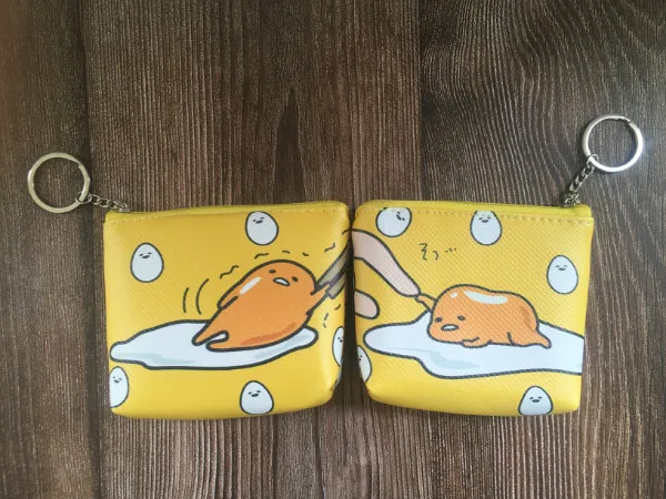 IVYYE 1 шт Kawaii Gudetama аниме ПУ кошелек для монет мягкая сумка для сменки монет Чехол бумажник карты хранения ключей подарок