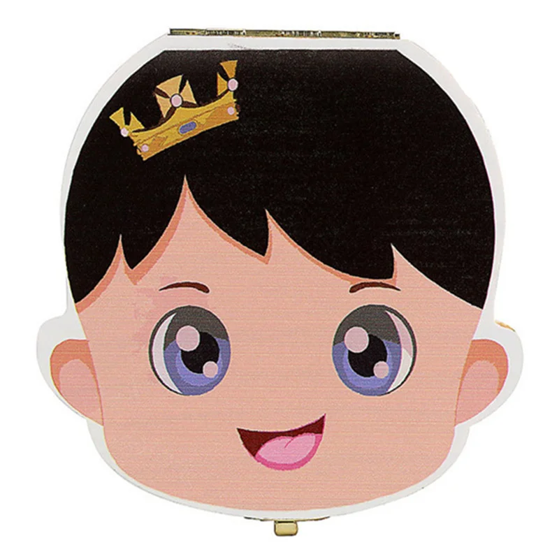 Spanish English Russian Baby Wood Tooth Box Organizer Milk Teeth Storage Collect Teeth UmbilicaSave Cord Lanugo Gift caja madera