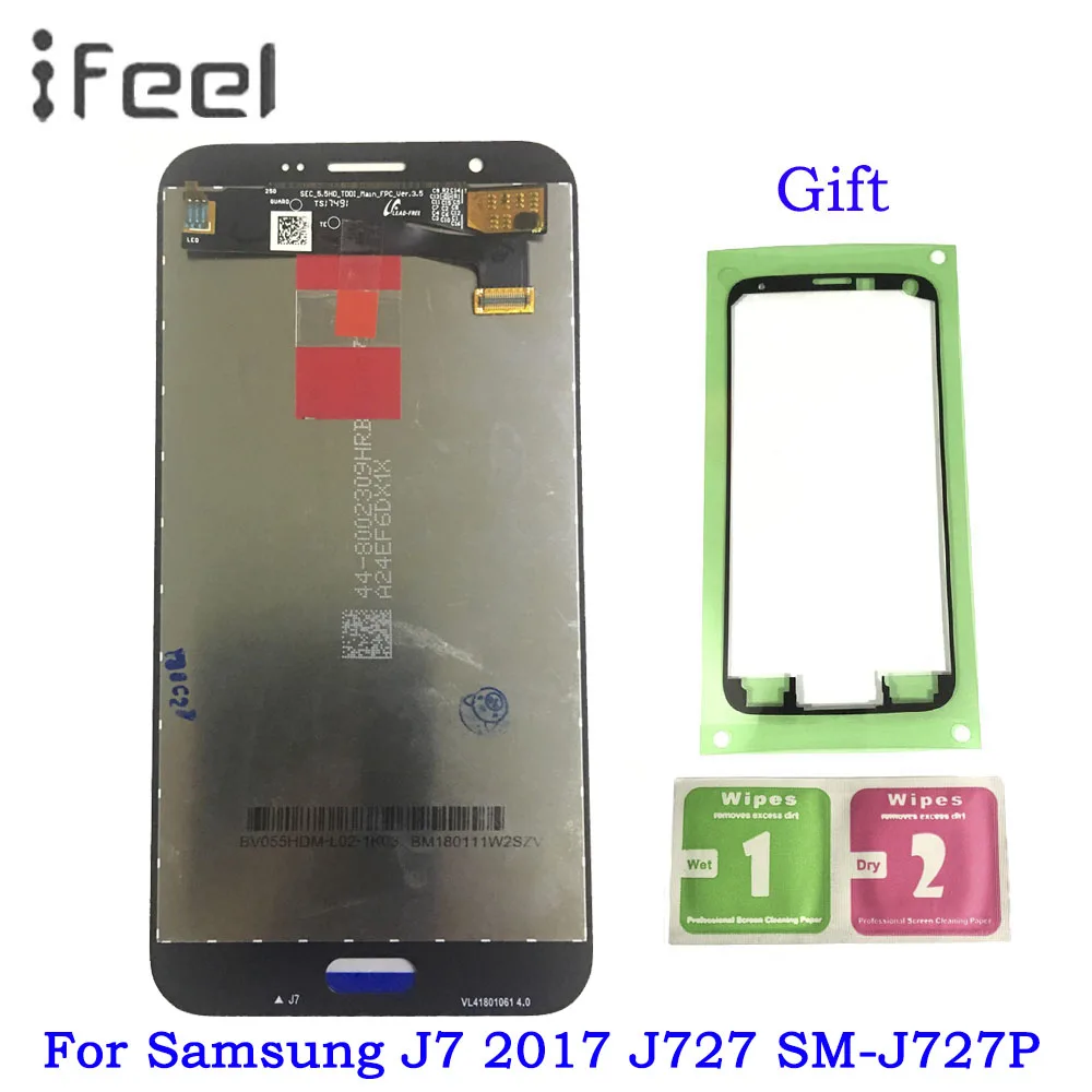

AMOLED Phone LCDs For Samsung Galaxy J7 2017 J727 SM-J727P J727V J727A LCD Display Touch Screen Panel Digitizer Assembly