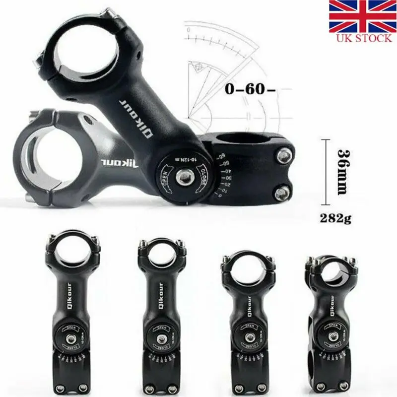 

Upgraded Bicycle Stem Riser Adjustable 25.4x90/110cm&31.8x90/110cm MTB Stem Road Bike Stem Aluminum Bicycle Cycling Accessories