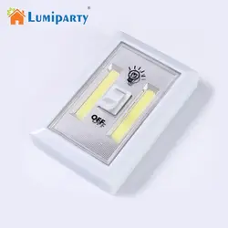 LumiParty мини-cob LED настенный выключатель света светодиодный ночник ультра яркий аварийного Батарея работает детский ночник
