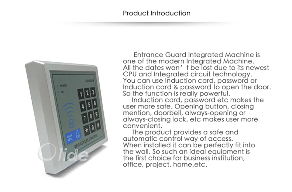 RFID Card Reader Access Keypad AD2000-M4