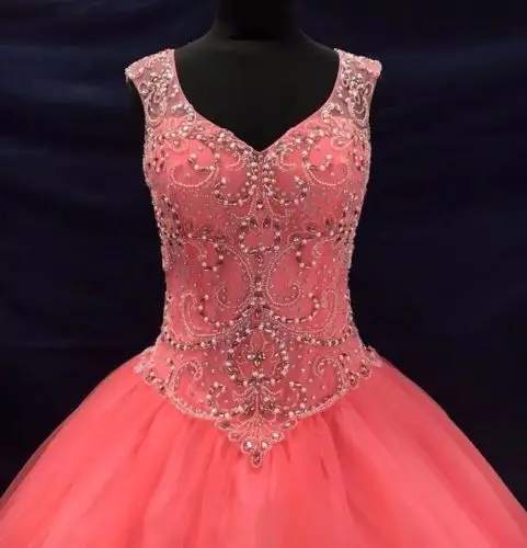 ANGELSBRIDEP роскошный горный хрусталь сладкий 16 Vestidos De Quinceanera платья сексуальный тюль формальный XV дебютантка-платья плюс размер