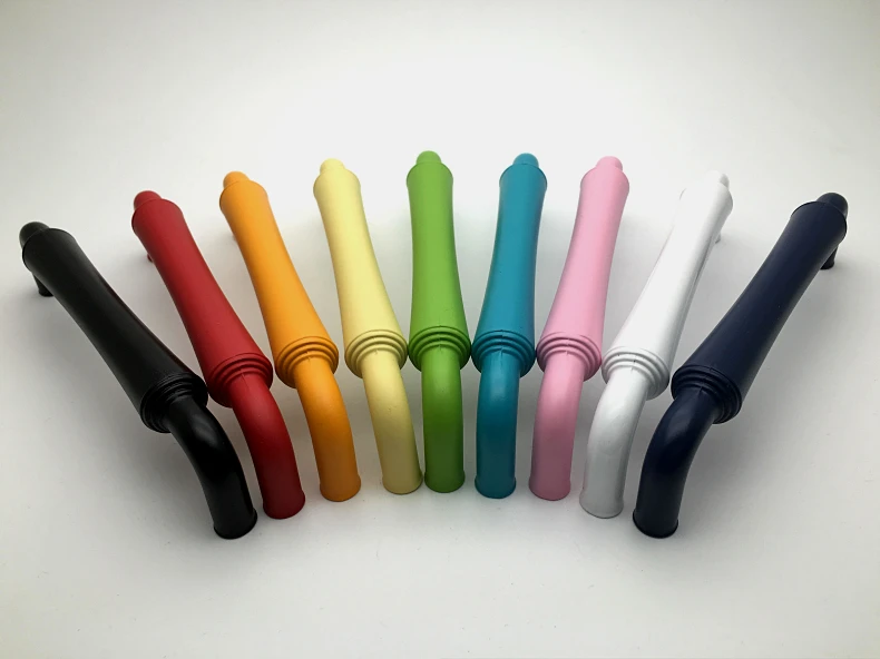 

New Style Concise Solid Zinc Alloy Colorful Handle/Pull Handle Knob