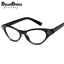 Классический глаз кошки ретро очки оправа алмазные шипованные cincunx Рецептурные очки Солнцезащитные очки женские Oculos De Grau