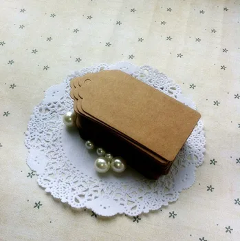 

3.5x7cm Scalloped Rectangular Tags