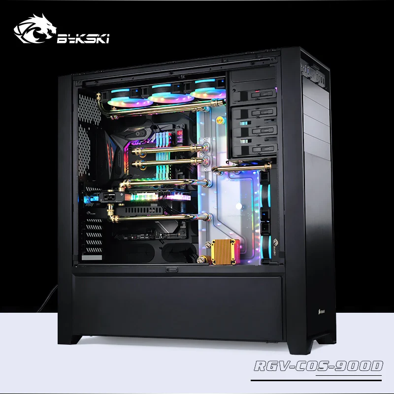 BYKSKI акриловая доска водный канал решение использовать для CORSAIR 570X чехол компьютера для процессора и GPU Блок/3PIN RGB/Combo DDC насос