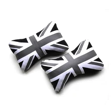 2 шт./компл. автомобиля черный Национальный британский флаг подушка для mini cooper clubman R55 r56 f60 Универсальный автомобильные аксессуары сиденье поддержка