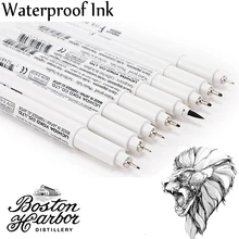 8Pcs/set Japanese Pigma Micron Fineliner Marker Pen Brush Professional Drawing Design Manga Hook Line Sketch Pen Art Supplies new soft brush fineliner calligraphy twin marker black ink drawing sketch brush marker pen arts supplies