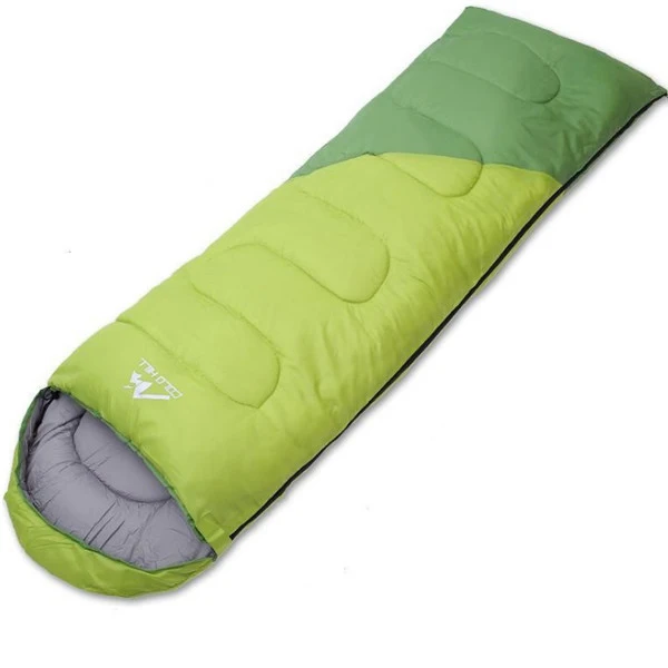 Высокое качество кемпинг спальный мешок 220*75 см хлопковая подкладка спальные мешки+ компрессионная сумка Водонепроницаемый Портативный S506 - Цвет: 1.7 KG green