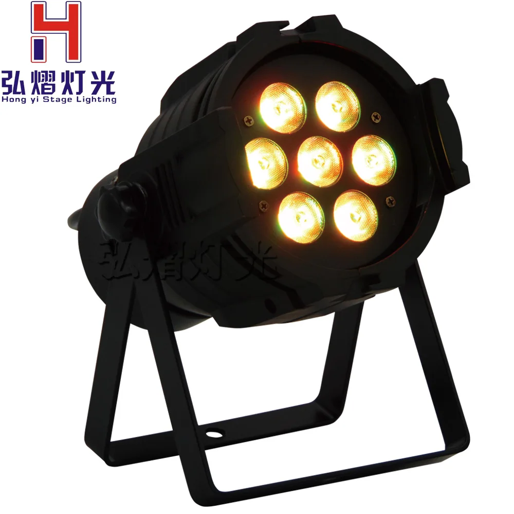 

7X12W RGBW 4in1 LED Par lights Sound Control dj disco bar Projector stage light Large concert Dyeing effect lighting