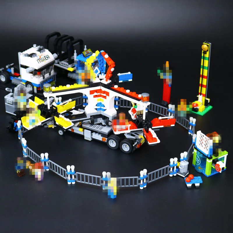 

New Lepin 15014 Genuine Street The Amusement Park Giant Stride Carnival Set 10244 Building Blocks Bricks Toys Funny Gift