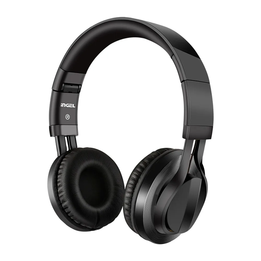 

VOBERRY New Fashion Foldable Over Wireless Bluetooth Headphone Ear Stereo Headphone Wired Headset Soft Earmuffs For iPhone PC