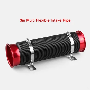 

3"Multi Flexible Adjustable Car RAM/COLD Air Intake Piping Turbo Duct Inlet Hose