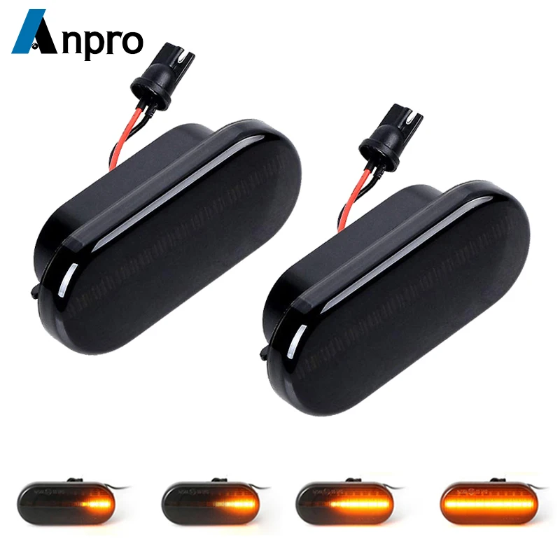 

LED Dynamic Side Indicator Marker Signal Light Lamp Sequential Flashing Light For VW MK4 Jette Bora Golf 3 4 Lupo Passat Z2