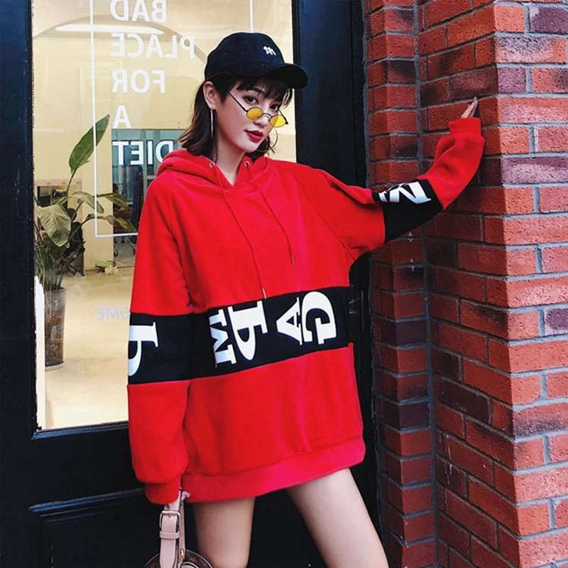 Korean Women's Hooded Padded Sweatshirt Skirt Autumn And Winter Models