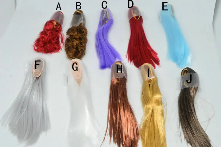 1/6 масштабные женские волосы парик 3,0 Новые разноцветные для 1" женская голова лепить