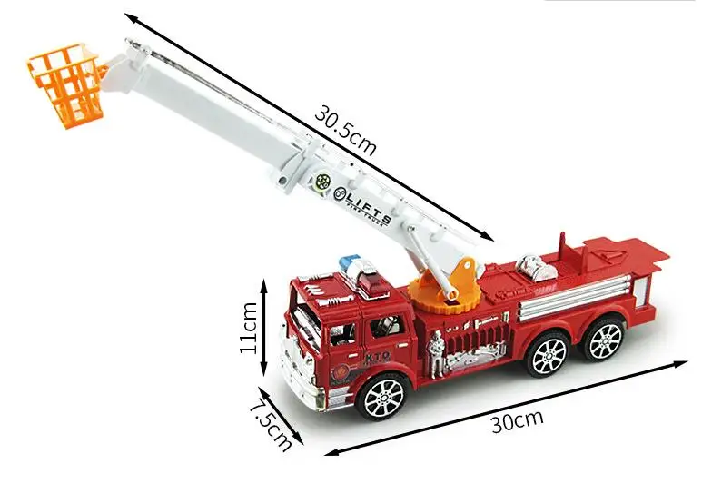  new children's toy car large inertia simulation fire truck ladder model toys