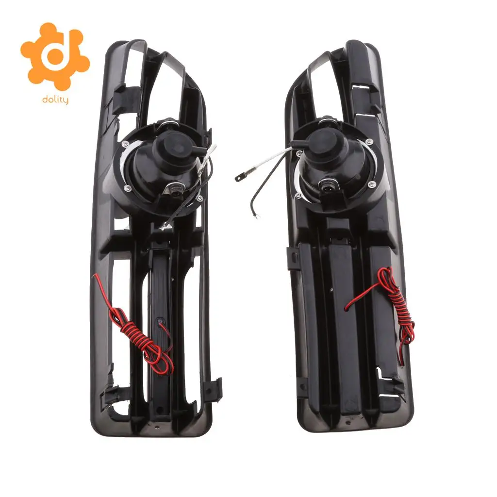 2 Pieces Car Fog Light Lamp Grille Clear Lens for  VW Jetta Bora Mk4 99-04