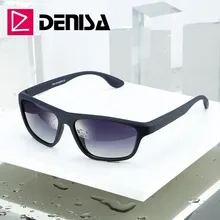 DENISA, роскошные Брендовые мужские солнцезащитные очки, поляризационный супер светильник TR90, оправа квадратная, мужские солнцезащитные очки, UV400, черные солнцезащитные очки gafas T9143